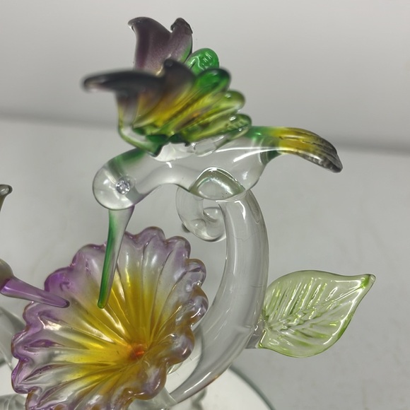 Vintage Beautiful Glass Hummingbirds - Picture 2 of 5